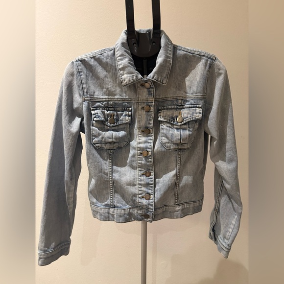 Kut from the Kloth Light Blue Jean Jacket - Picture 2 of 8